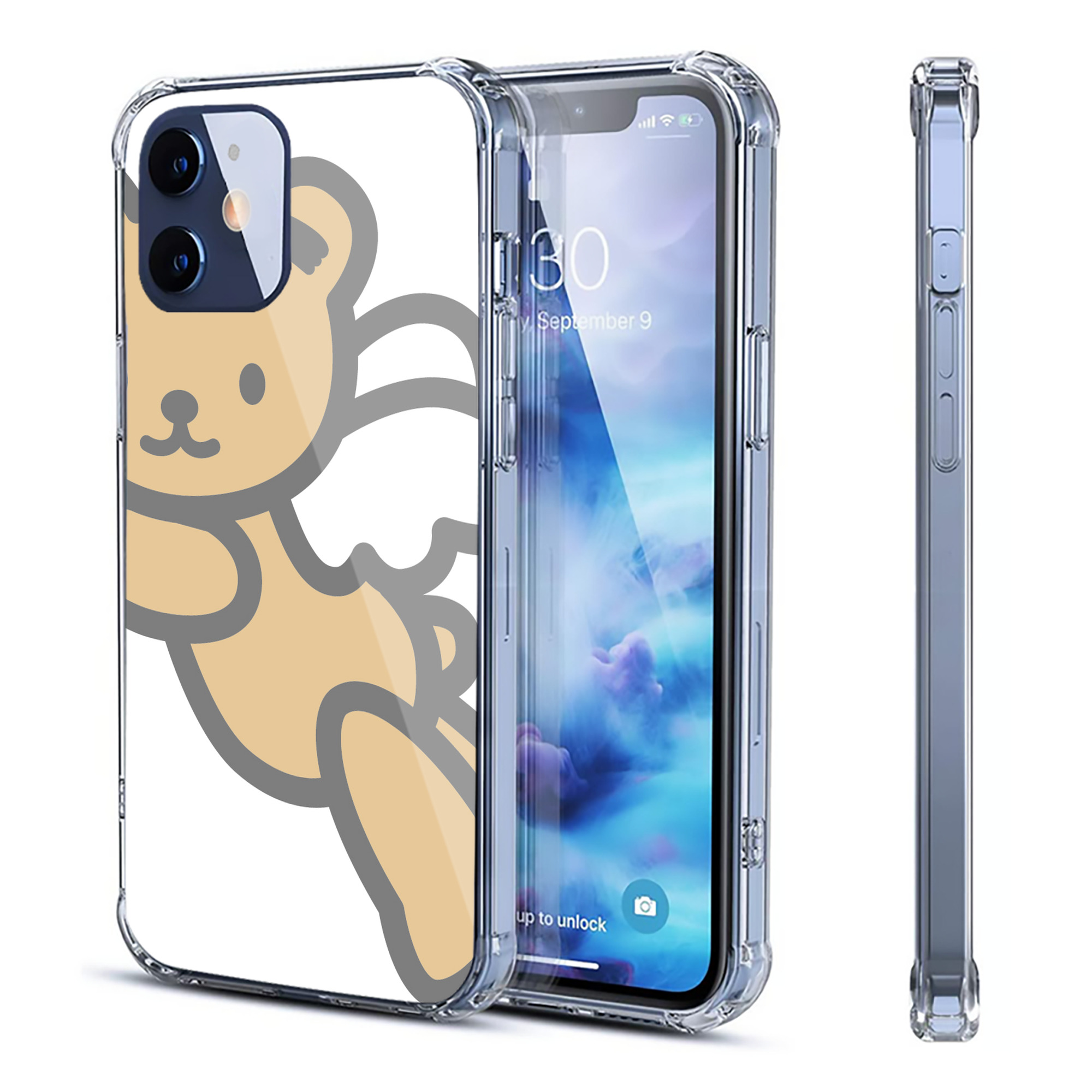 （画像用） Hello Kitty ハローキティ 【iPhone 12シリーズ対応】透明スマホケース（クリアソフトケース）